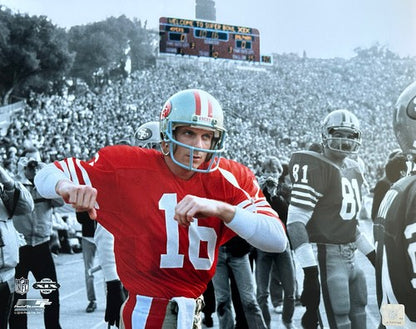 Joe Montana 49er’s Super Bowl XIX 16x20 Spotlight Photo File Licensed NFL Holo