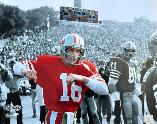 Joe Montana 49er’s Super Bowl XIX 16x20 Spotlight Photo File Licensed NFL Holo