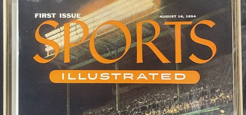 Sports Illustrated Magazine First Issue 1954 Framed 15x19 Eddie Mathews Gem Mint