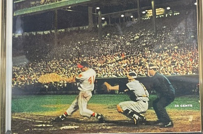 Sports Illustrated Magazine First Issue 1954 Framed 15x19 Eddie Mathews Gem Mint