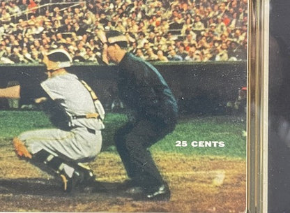 Sports Illustrated Magazine First Issue 1954 Framed 15x19 Eddie Mathews Gem Mint