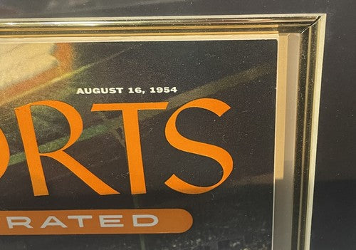 Sports Illustrated Magazine First Issue 1954 Framed 15x19 Eddie Mathews Gem Mint