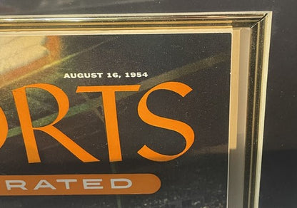 Sports Illustrated Magazine First Issue 1954 Framed 15x19 Eddie Mathews Gem Mint