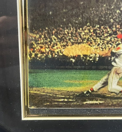 Sports Illustrated Magazine First Issue 1954 Framed 15x19 Eddie Mathews Gem Mint