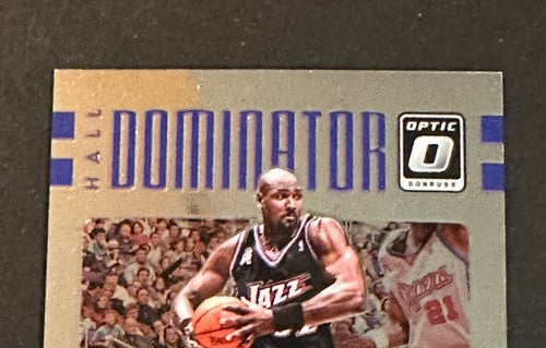 Karl Malone 2016-17 Donruss Optic Hall Dominator Signed Gem Mint Auto /25 Jazz