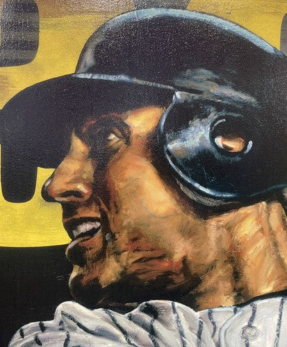 Derek Jeter Yankees 3000 Hit Signed Stephen Holland Framed Canvas Auto Steiner