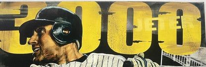 Derek Jeter Yankees 3000 Hit Signed Stephen Holland Framed Canvas Auto Steiner