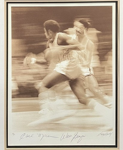 Walt Frazier Earl Monroe Signed 16x20 Photo Framed LE Kalinsky Photo Auto COA