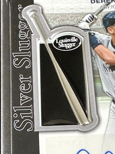 Derek Jeter 2022 Topps Signed Silver Slugger Patch Mint Auto 7/10 Yankees Hof