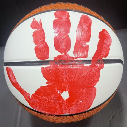 Dominique Wilkins Signed Handprint Spalding Basketball Auto Steiner NBA HoF #21