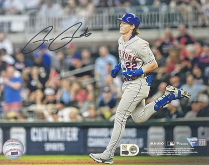 Brett Baty Signed Mets 8x10 Framed Photo 1st AB 1st Home Run Auto Fanatics MLB