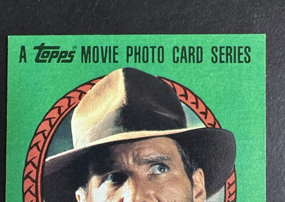 1981 TOPPS RAIDERS OF THE LOST ARK CARD HARRISON FORD #1 Mint Indiana Jones