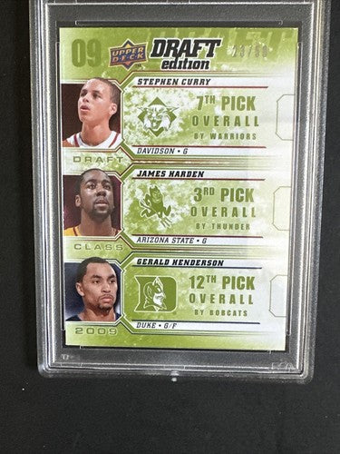 2009 Upper Deck Green Edition Draft Rookie Stephen Curry Harden Rc /50 Psa 8 MT