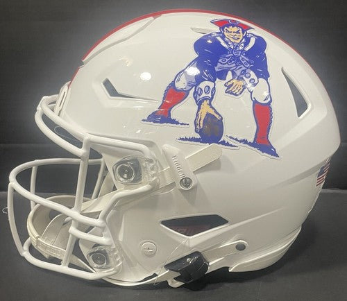Tom Brady Signed Patriots Throwback Speed Flex Authentic Helmet Auto Fanatics