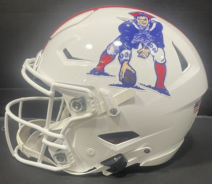 Tom Brady Signed Patriots Throwback Speed Flex Authentic Helmet Auto Fanatics