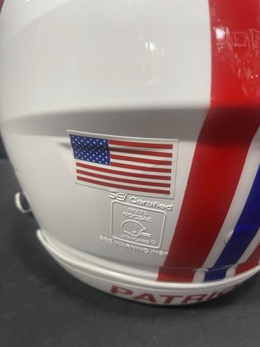 Tom Brady Signed Patriots Throwback Speed Flex Authentic Helmet Auto Fanatics