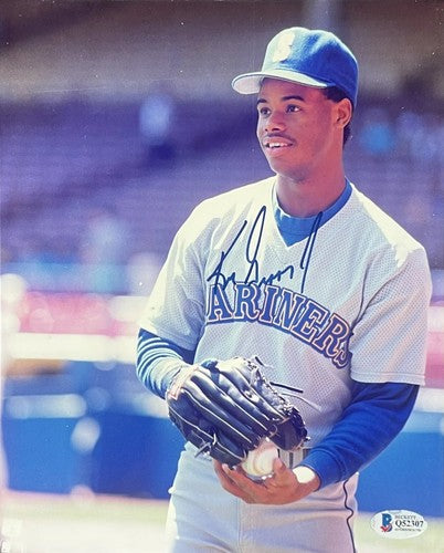Ken Griffey Jr Signed 8x10 Photo Rookie Autograph 1989 Mariners HoF Rare BAS COA