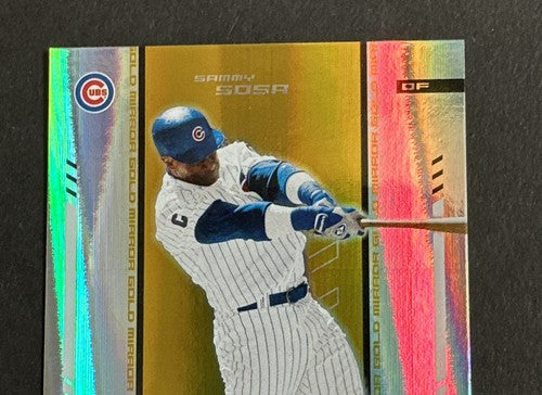 2004 Leaf Certified Materials Gold Mirror 11/ 25 Sammy Sosa Mint