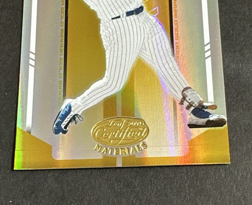 2004 Leaf Certified Materials Gold Mirror 11/ 25 Sammy Sosa Mint