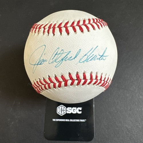 JIM CATFISH HUNTER Signed Official A.L MLB Baseball HOF AUTOGRAPH SGC AUTH COA