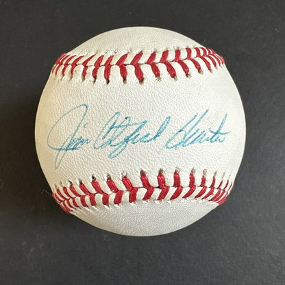 JIM CATFISH HUNTER Signed Official A.L MLB Baseball HOF AUTOGRAPH SGC AUTH COA