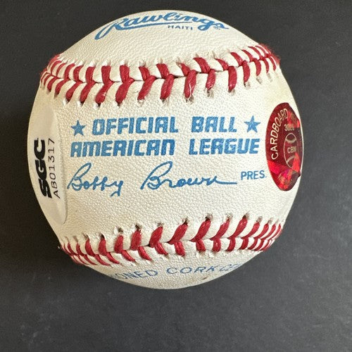 JIM CATFISH HUNTER Signed Official A.L MLB Baseball HOF AUTOGRAPH SGC AUTH COA