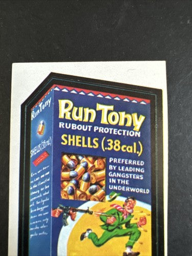 1973 WACKY PACKAGES SERIES 2 TAN BACK RUN TONY SHELLS Nm - Mint Clean