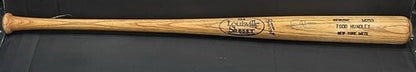 Todd Hundley NY Mets Signed Game Used Louisville Slugger Game Bat Auto CBM COA
