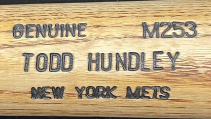 Todd Hundley NY Mets Signed Game Used Louisville Slugger Game Bat Auto CBM COA