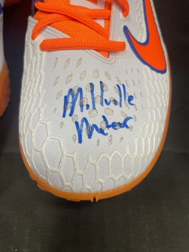 Mike Trout Signed Nike Millville Thunderbolts Auto Model Turf Shoes Pair MLB COA