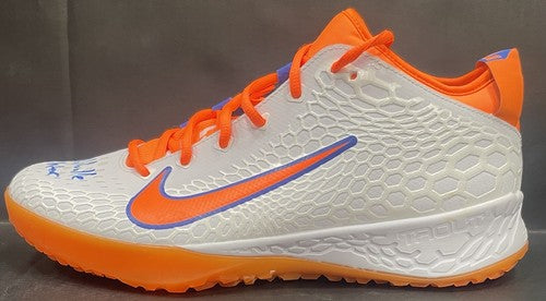 Mike Trout Signed Nike Millville Thunderbolts Auto Model Turf Shoes Pair MLB COA