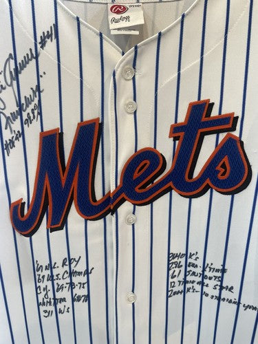 Tom Seaver Signed Rawlings NY Mets Authentic 15 Stat Jersey HOF Autograph PSA