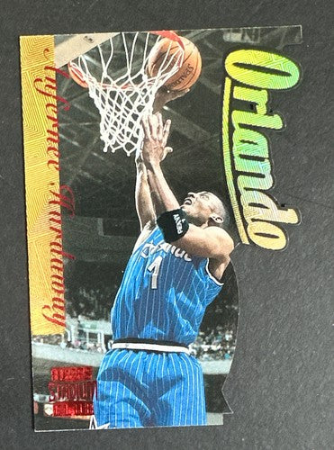 1996-97 Stadium Club Fusion Die Cut  Penny Anfernee Hardaway Magic F16 Nm Mint
