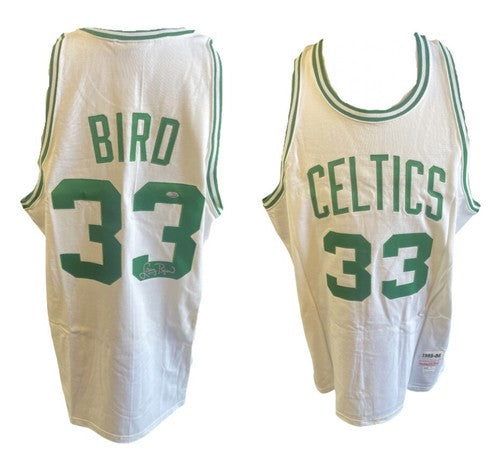 Larry Bird Signed M & Ness 1985-86 Boston Celtics Authentic Jersey Auto Steiner