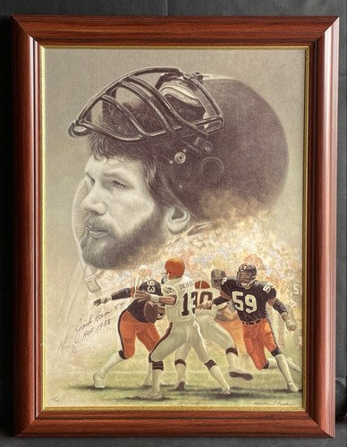 Jack Ham Signed 21x27 Framed Painted Canvas Steelers HOF 1988 Auto /59 Photo Coa