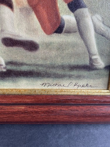 Jack Ham Signed 21x27 Framed Painted Canvas Steelers HOF 1988 Auto /59 Photo Coa