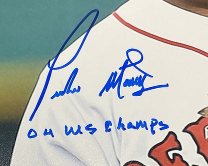 David Ortiz Pedro Martinez Signed 16x20 Framed Photo Red Sox Hof Final Game PSA