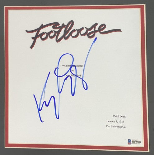 Kenny Loggins FOOTLOOSE Signed Screen Play Photo Framed Mint Autograph Bas Coa