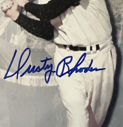 NY World Series Signed 8x10 Framed Photo 3 Mvp AUTO Don Larsen Johnny Podres Coa