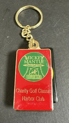 Mickey Mantle Charity Golf Classic Harbor Club Golf Belt Clip Keychain Original