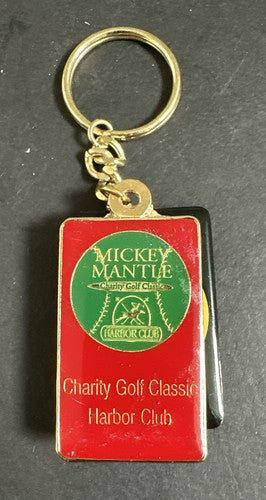 Mickey Mantle Charity Golf Classic Harbor Club Golf Belt Clip Keychain Original