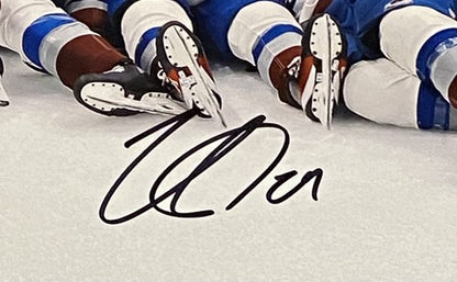Colorado Avalanche Signed 2022 16x20 Stanley Cup Framed Photo 6 Auto LE Fanatics