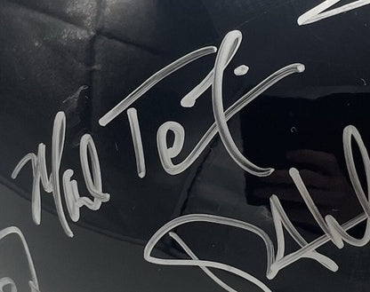 NY Yankees 2010 Team Signed Batting Helmet 26 Auto Berra Jeter Rivera MLB COA