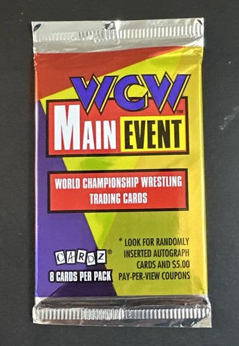 1995 WCW Main Event Sealed Wrestling Cards Steve Austin Rc Possible Auto Mint