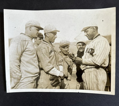 1921 Chief Bender Original Type 1 Photo International Newsreel Psa Coa Hof 6x8