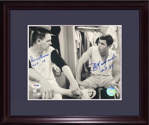 Carl Yastrzemski & Dick Williams Signed 8x10 Framed Photo HOF Auto Red Sox PSA