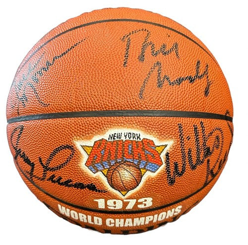 1973 NY Knicks Team Signed Nba Champions Basketball 8 auto Frazier Reed /10 COA