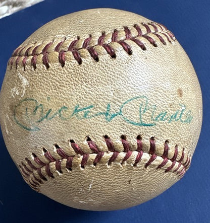 Mickey Mantle & Roger Maris Dual Signed Baseball 1961 Yankees Vintage auto Jsa