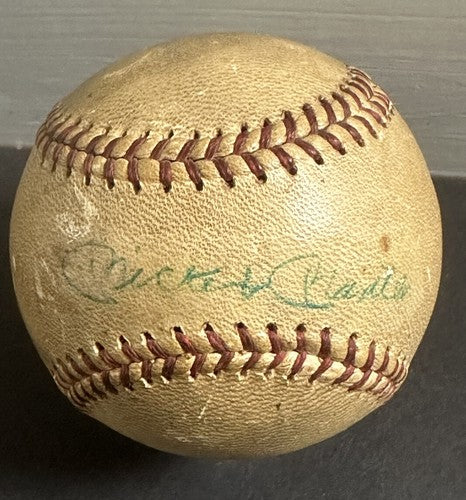 Mickey Mantle & Roger Maris Dual Signed Baseball 1961 Yankees Vintage auto Jsa