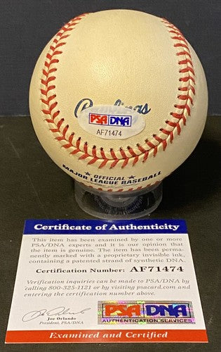 Tim Raines #30 Signed Official MLB Baseball HOF Montreal Expos Mint Auto PSA COA